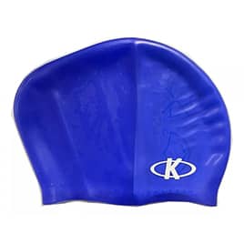 Gorra natacion pelo largo azul